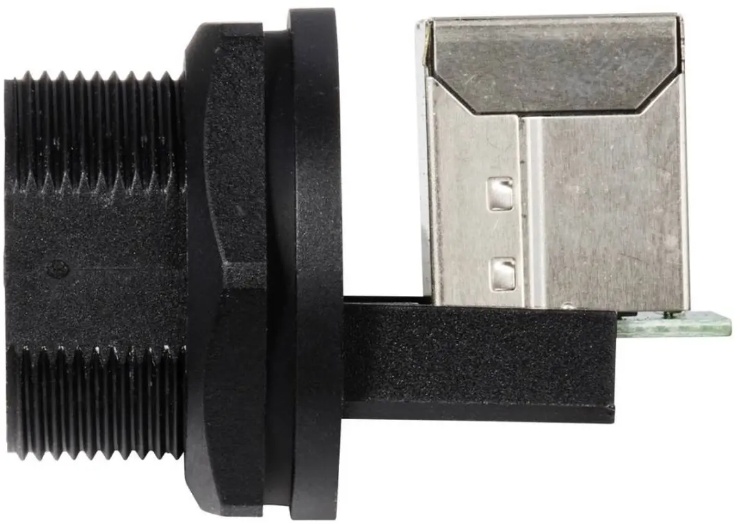Tru Components TC-E13T-FR6-PRF-90 RJ45 Bus - Zwart