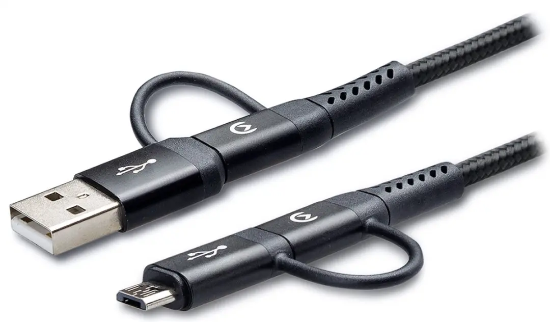 Mobilize 4in1 USB-A/USB-C naar Micro USB/USB-C Kabel 1.5m