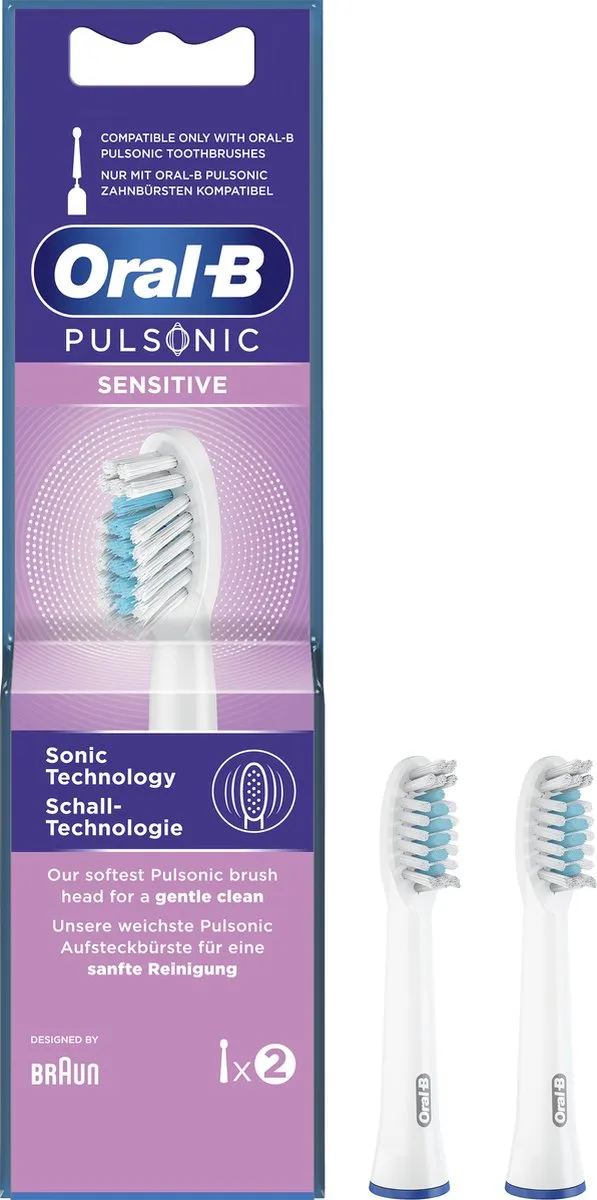 Oral-B Pulsonic Sensitive Opzetborstels 2 Stuks