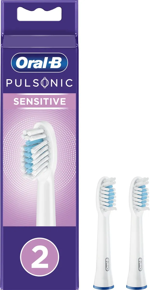 Oral-B Pulsonic Sensitive Opzetborstels 2 Stuks - Zwart