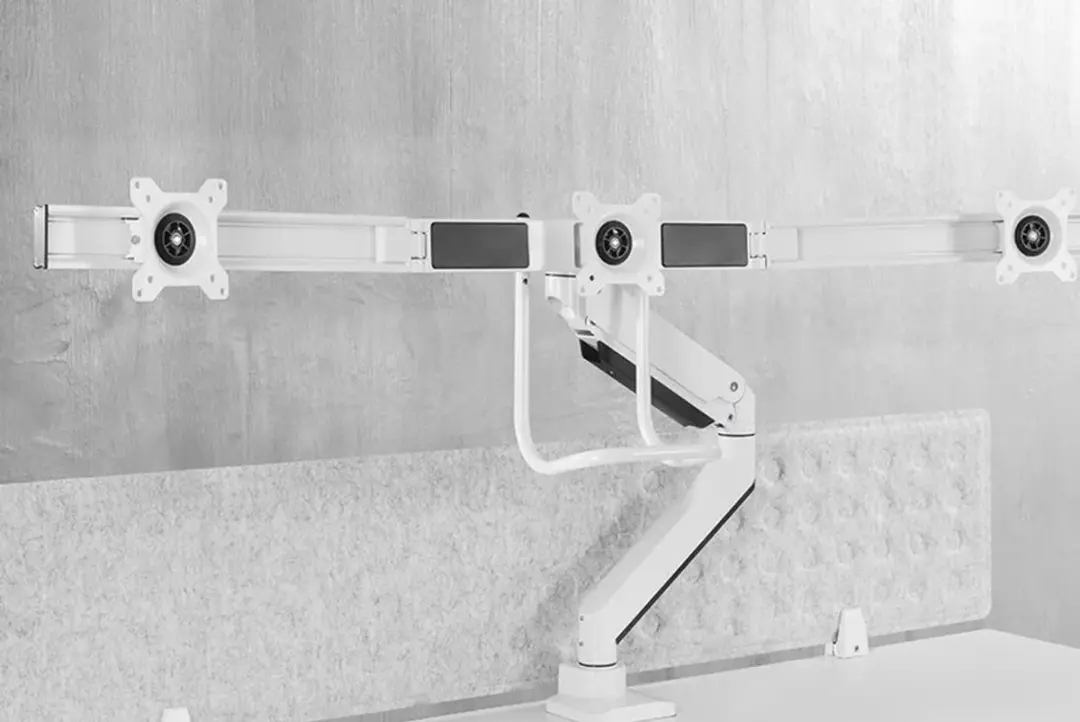 Neomounts NM-D775DX3WHITE Monitorarm 3 schermen - 17-27" - 1-6 kg/scherm - Wit