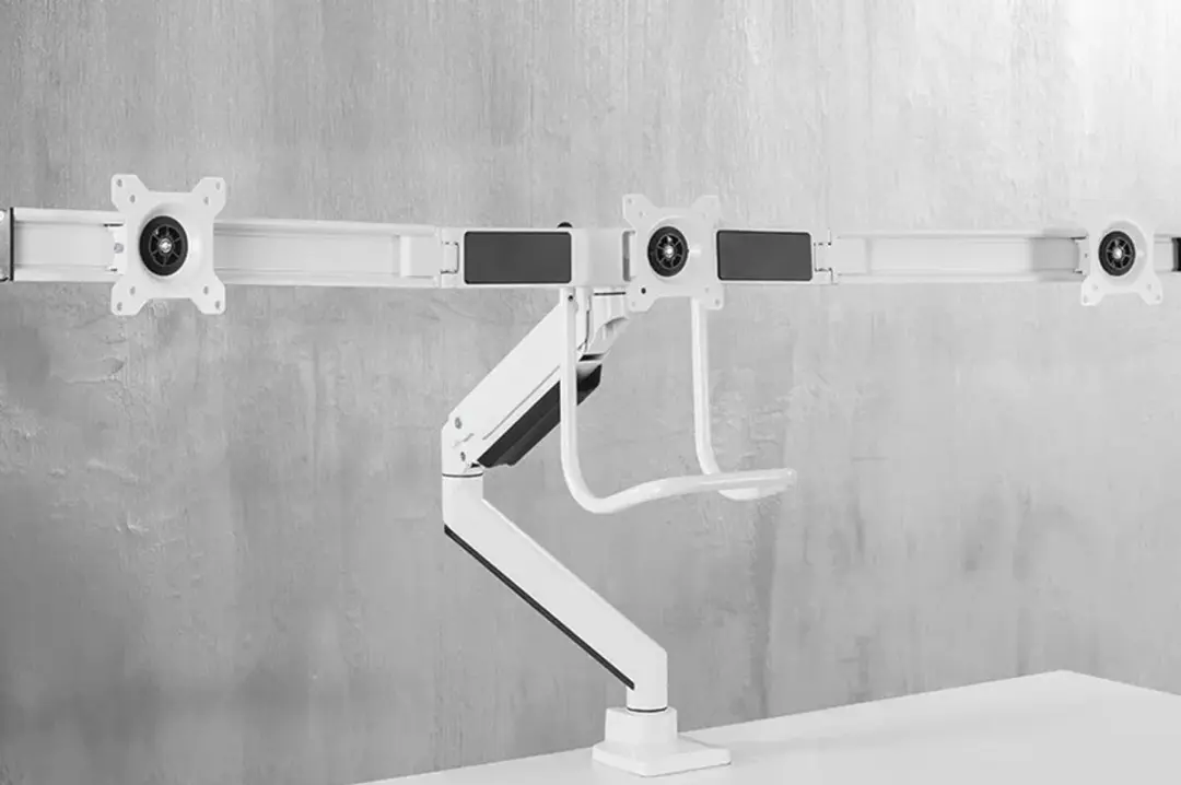 Neomounts NM-D775DX3WHITE Monitorarm 3 schermen - 17-27" - 1-6 kg/scherm - Wit