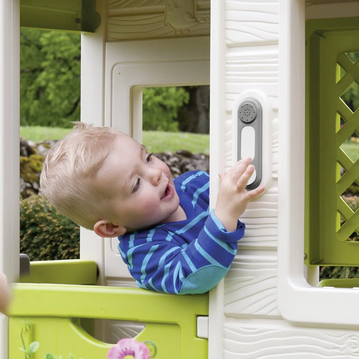 Smoby Speelhuis Deurbel 7600810917 - Grijs/Wit