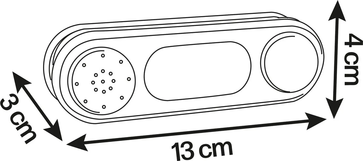 Smoby Speelhuis Deurbel 7600810917 - Grijs/Wit