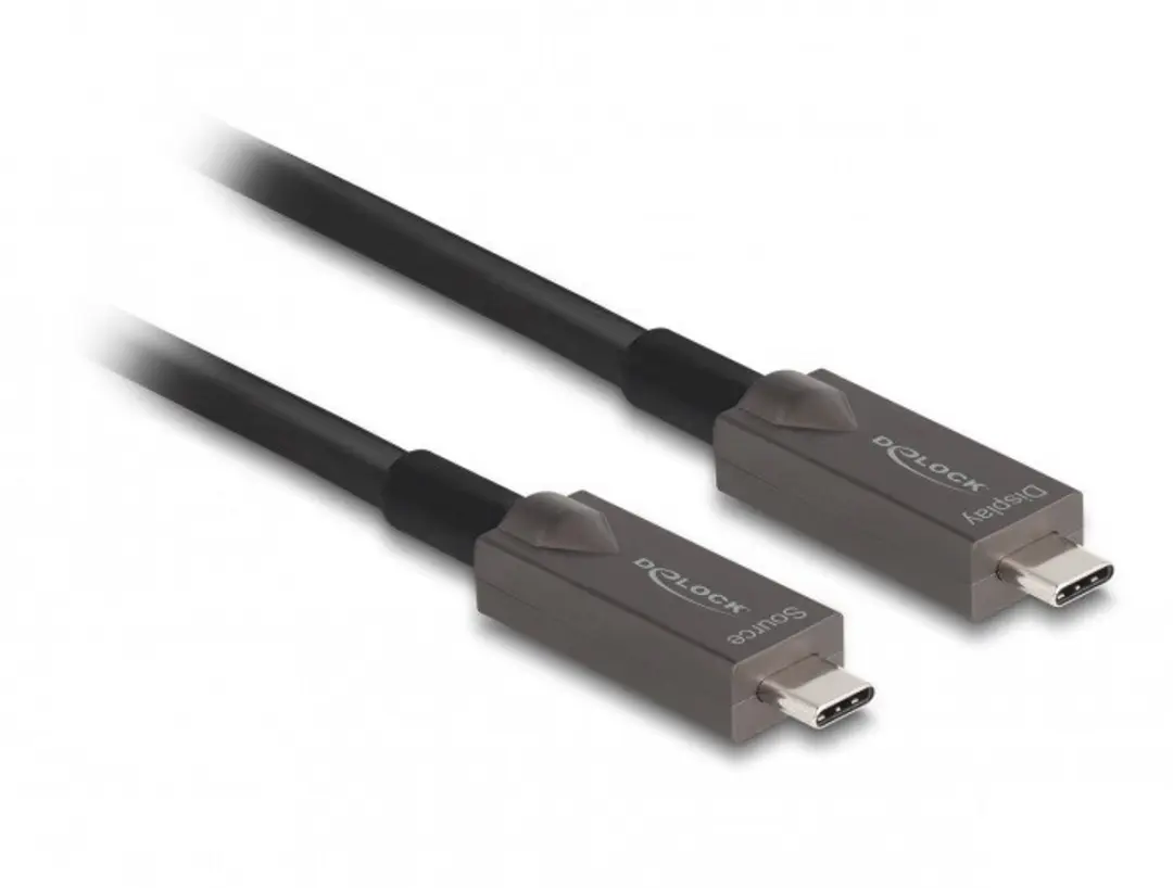 Delock Active Optical USB-C Kabel 8m - Zwart