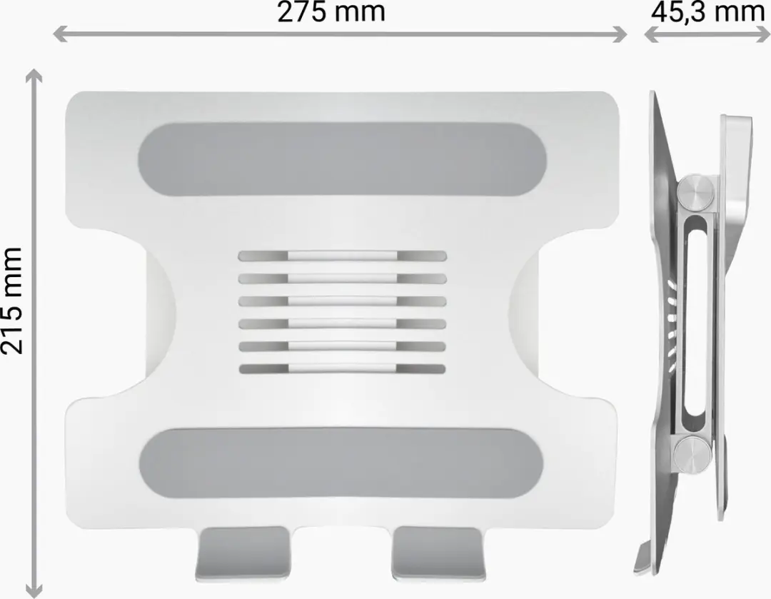 Desq Laptop USB-C Dockstandaard 1512 - HDMI & USB 3.0 - 10-15,6" - inklapbaar
