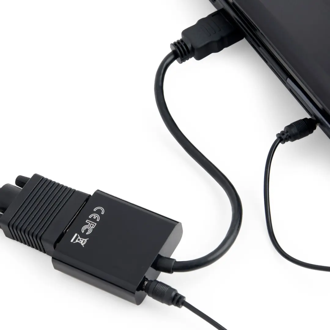 Scanpart VGA naar HDMI Adapter 4K@60Hz - Zwart