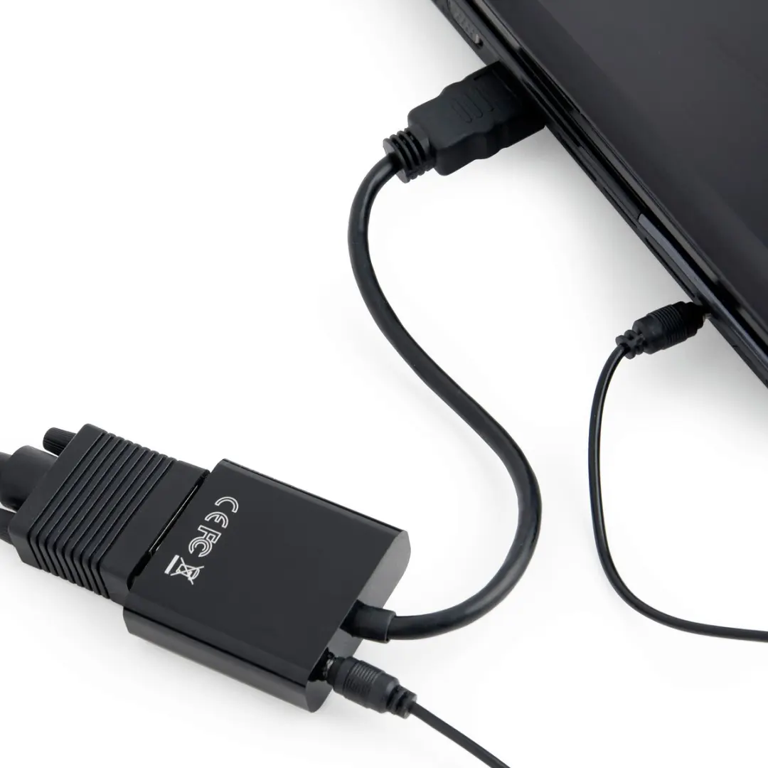Scanpart VGA naar HDMI Adapter 4K@60Hz - Zwart