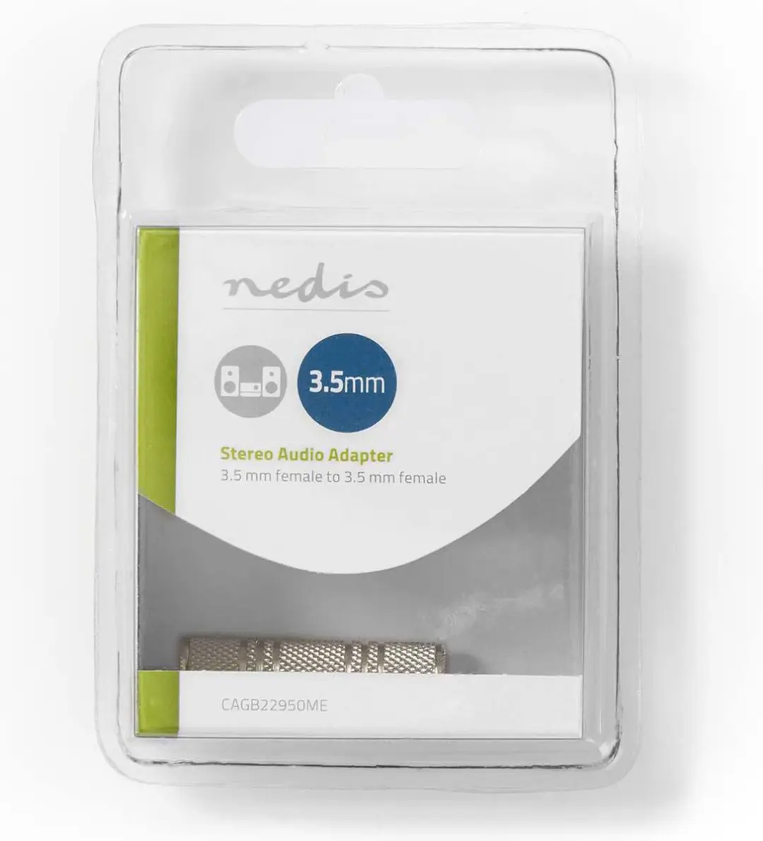 Nedis 3,5mm Stereo-Audioadapter - Vernikkeld Metaal - Zilver