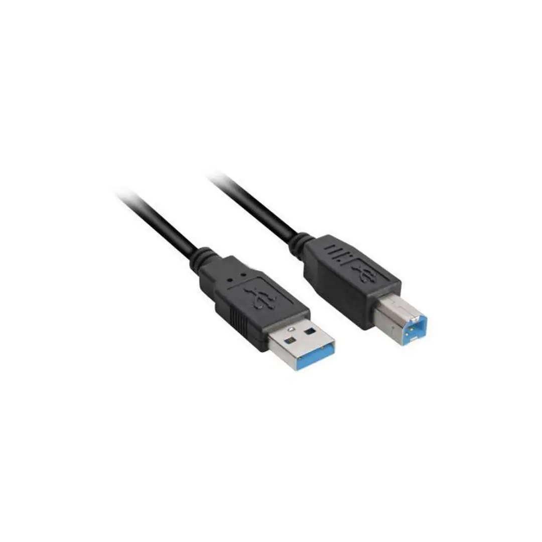Sharkoon USB 3.0 A naar B Kabel 5m - Zwart