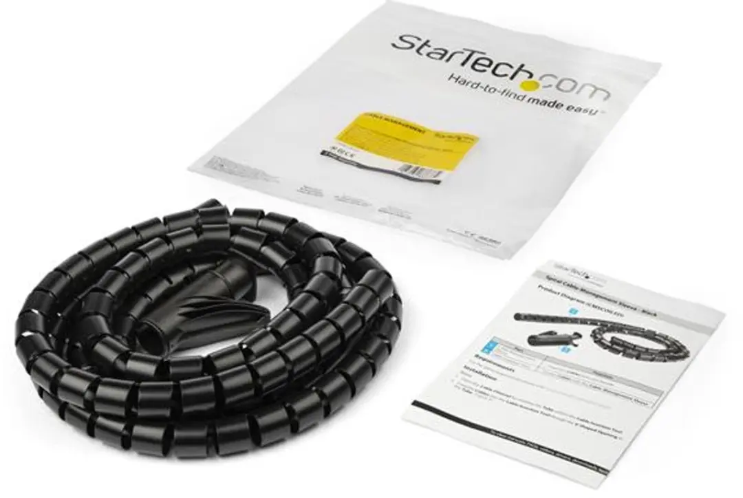 Startech Kabelgoot Spiraal 25mm 1,5m - Zwart