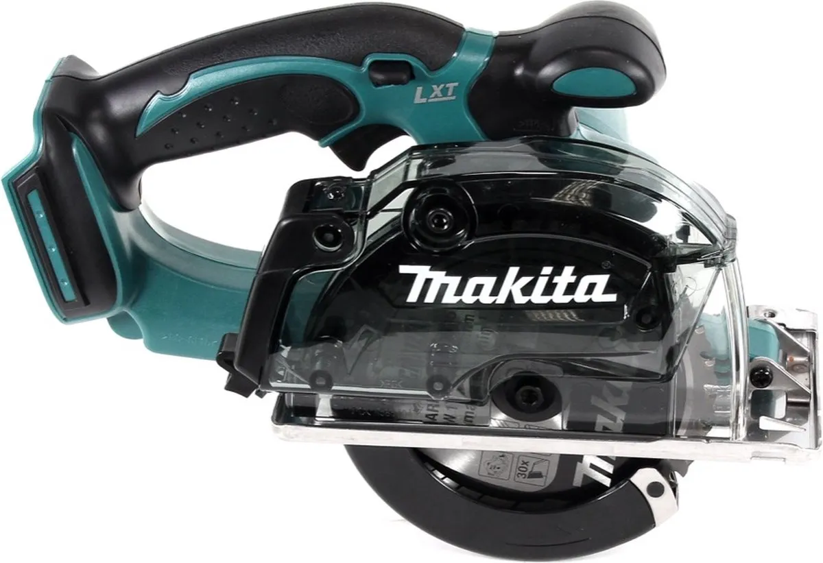 Makita DCS552ZJ 18V Accu Metalen Handcirkelzaag 136mm - met Zaagblad & Veiligheidsbril - afbeelding 4 van 5