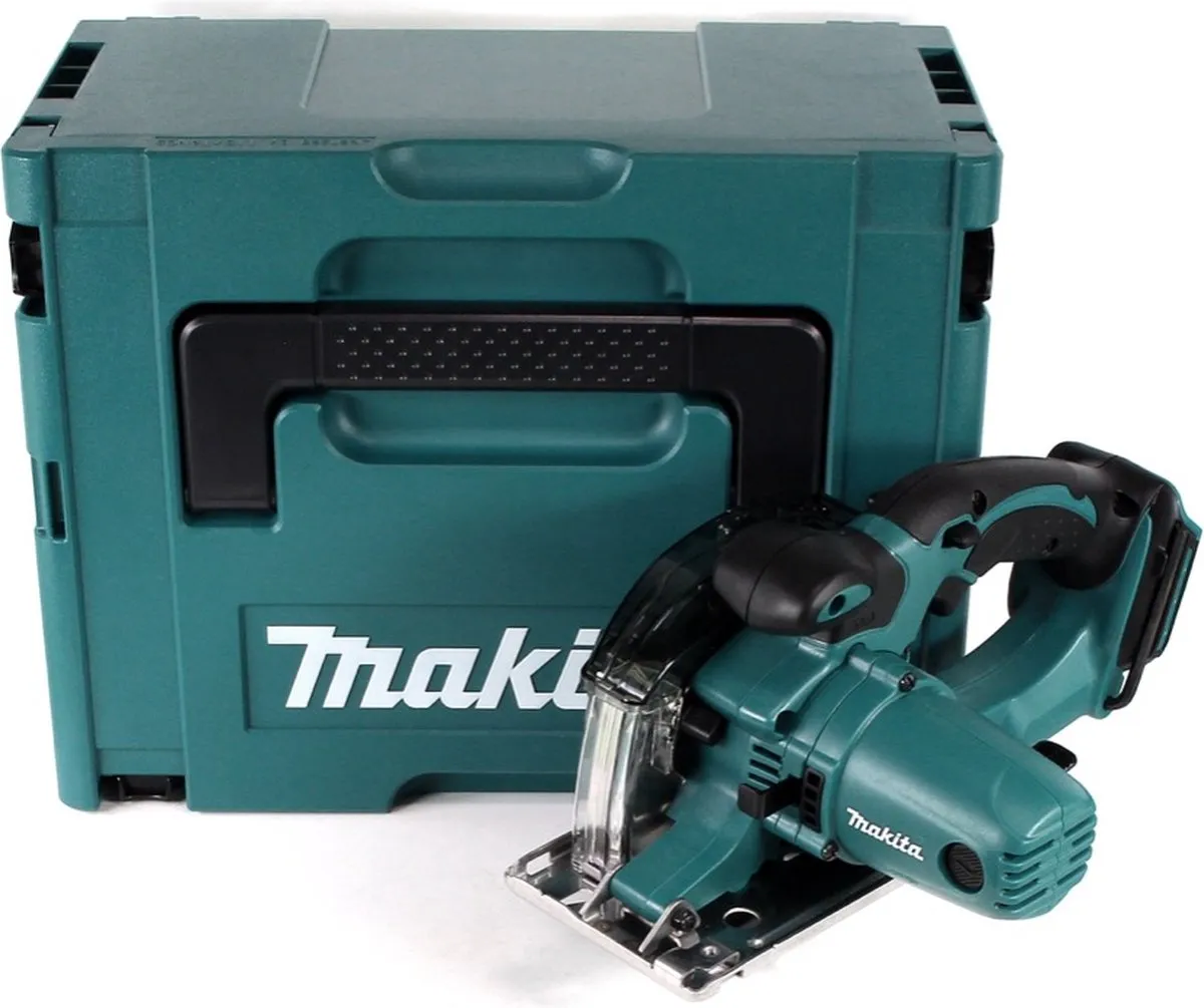 Makita DCS552ZJ 18V Accu Metalen Handcirkelzaag 136mm - met Zaagblad & Veiligheidsbril - afbeelding 2 van 5