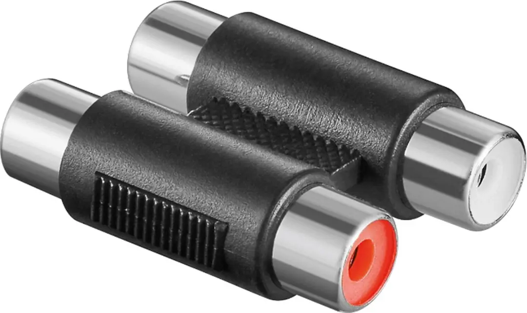 Goobay Tulp Stereo Audio Koppelstuk - 10 Stuks - Zwart