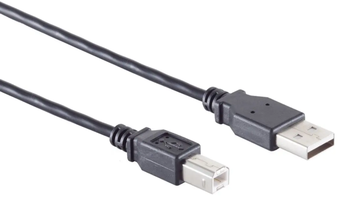 InLine USB naar USB-B Kabel 2.0 - 7m - 0,5A - Zwart