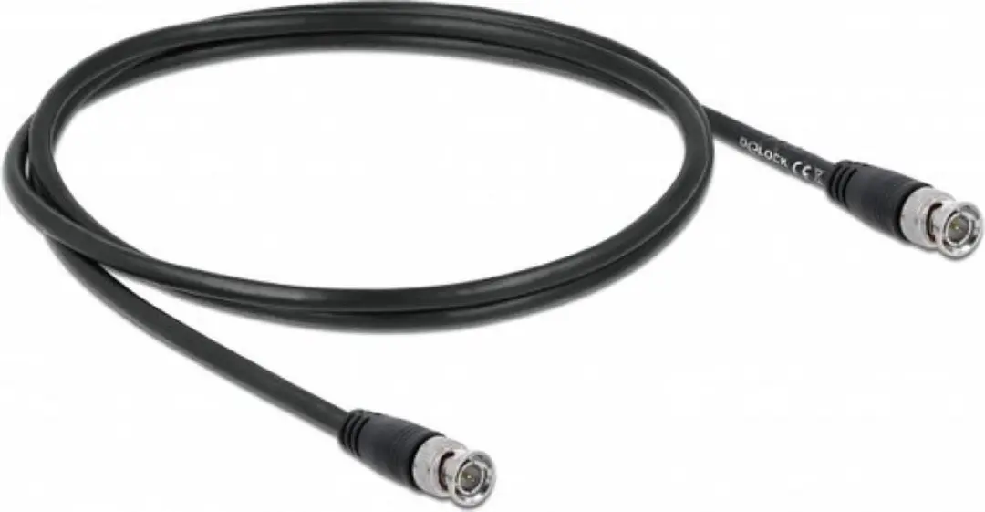 Delock BNC Kabel RG59 75 Ohm 1m - Zwart