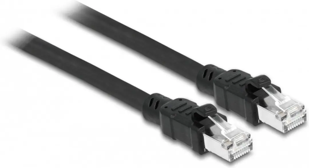 Delock RJ45 Cat.6A F/UTP Netwerkkabel 2m - Zwart