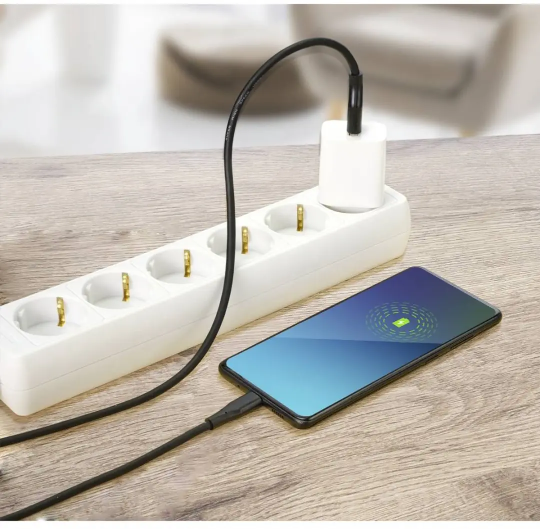 Renkforce RF-4995172 USB-kabel USB-A naar USB-C 1m - Zwart