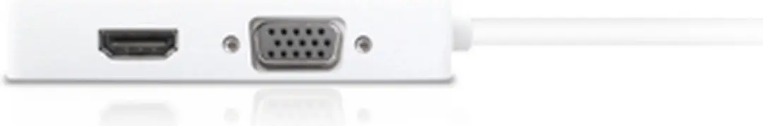 Macally 545018 Mini DisplayPort-adapter DVI/HDMI/VGA - Wit