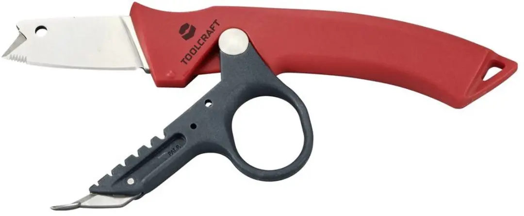 TOOLCRAFT TO-9625929 Kabel-papiermes - Rood/Zwart