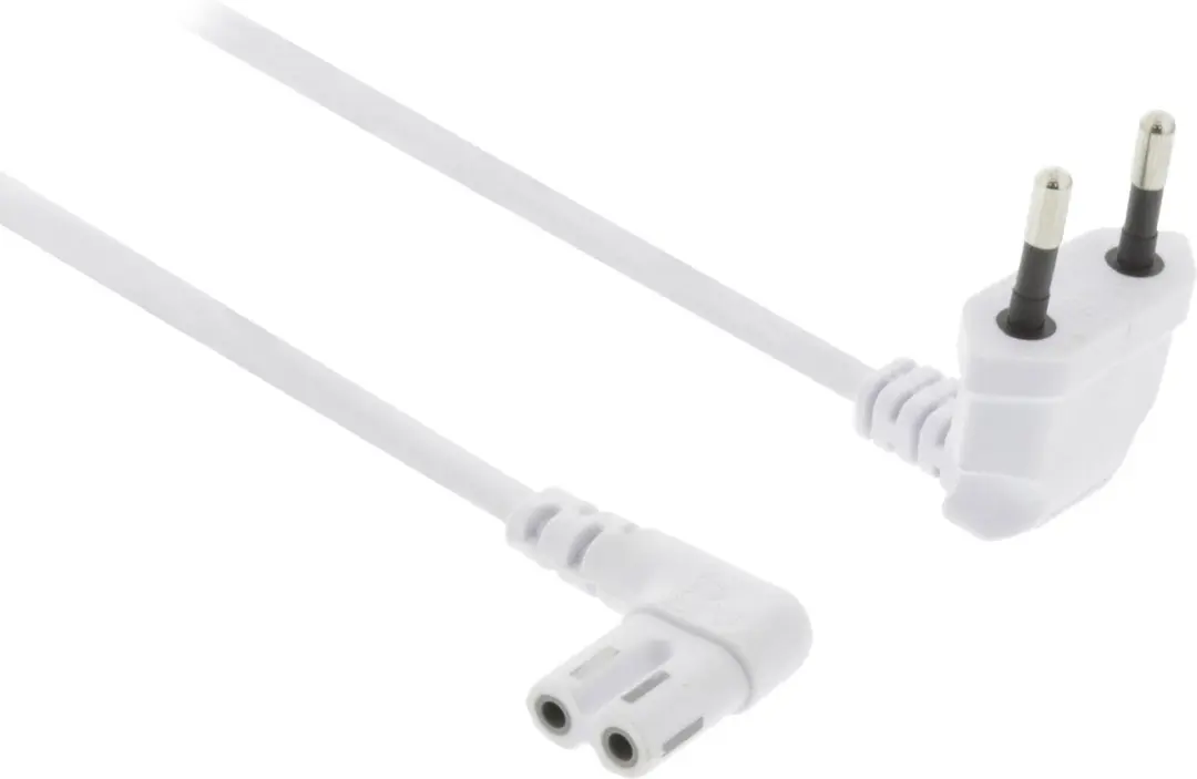Nedis Stroomkabel PCGP11055WT20 - Gehoekt 2m - Wit