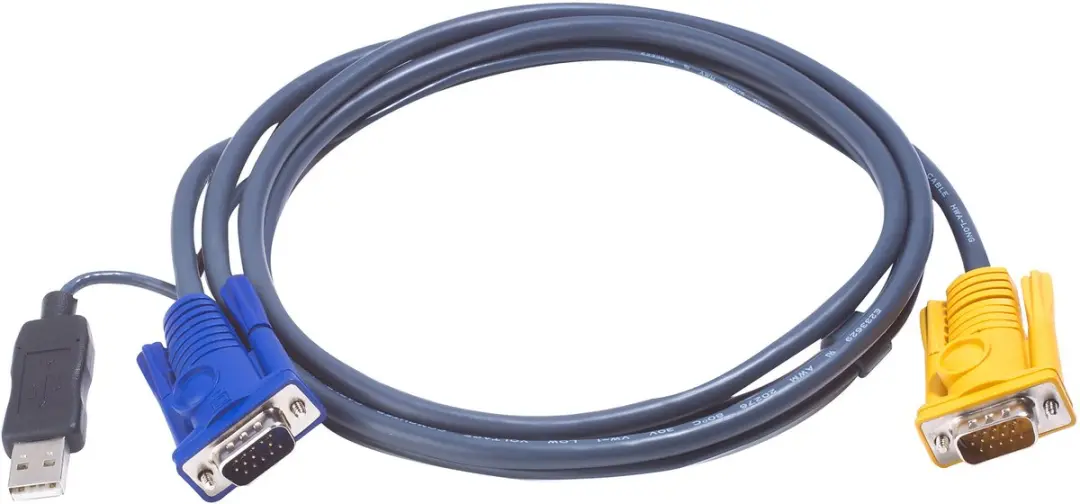 ATEN 2L-5206UP KVM-kabel VGA/USB - 6m - Zwart - afbeelding 2 van 2