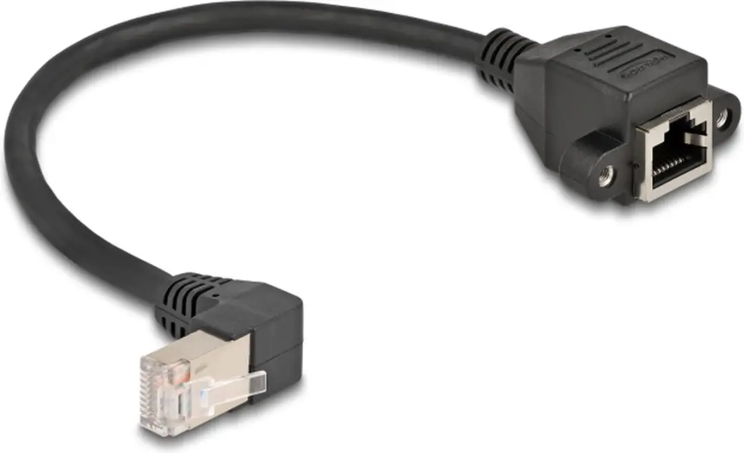 Delock SFTP CAT6a Netwerk Verlengkabel Haaks 0,25m - LSZH