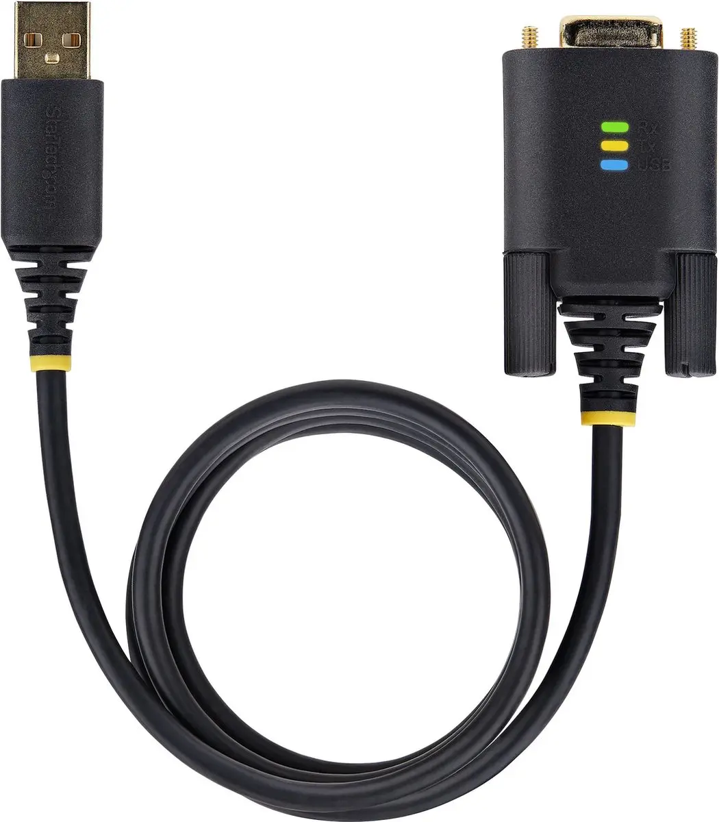Startech 1P3FFCB-USB-SERIAL USB naar DB9 RS232 Kabel - 1m - Zwart