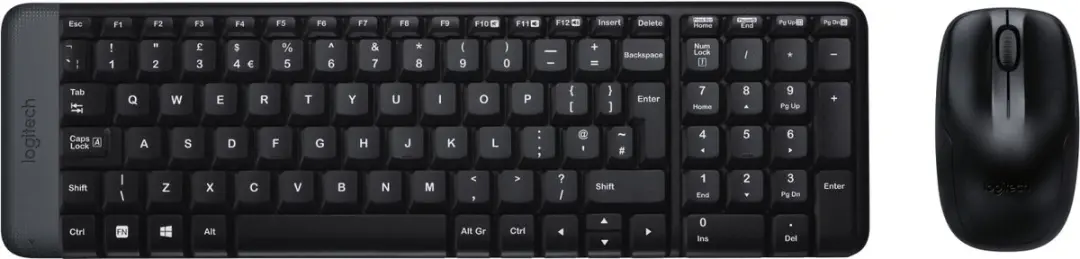 Logitech MK220 Draadloos Toetsenbord & Muis - Hongaars QWERTZ - Zwart