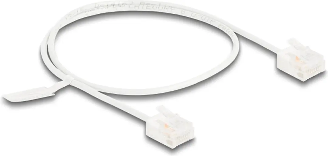 Delock RJ45 Cat.6 UTP Kabel 0,5m Wit