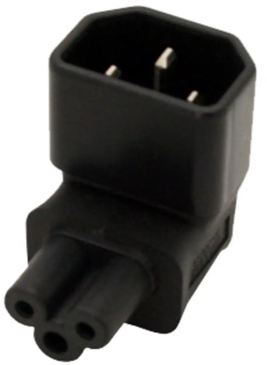 InLine C5-C14 Voedingadapter Haaks - Zwart