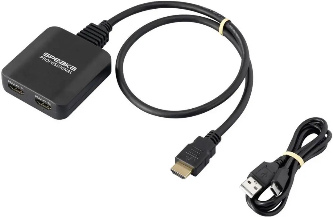 SpeaKa Professional SP-HDMIS-300 HDMI-splitter 2 poorten
