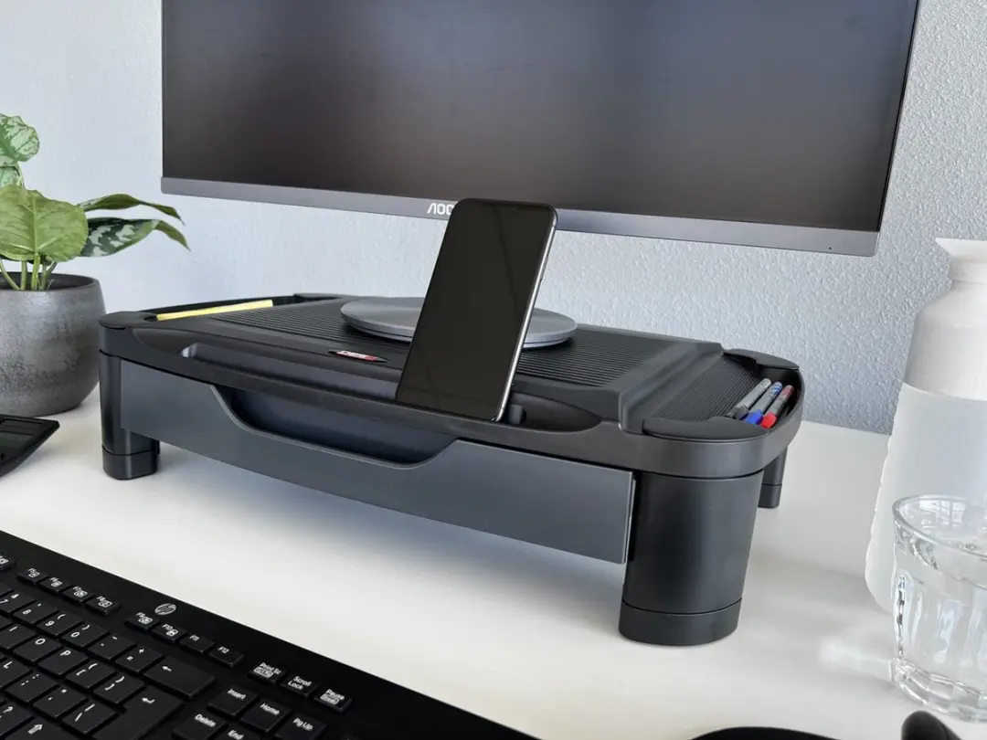 Desq Monitorverhoger 1481 Opberglade - 3 Standen - Xlarge - Zwart