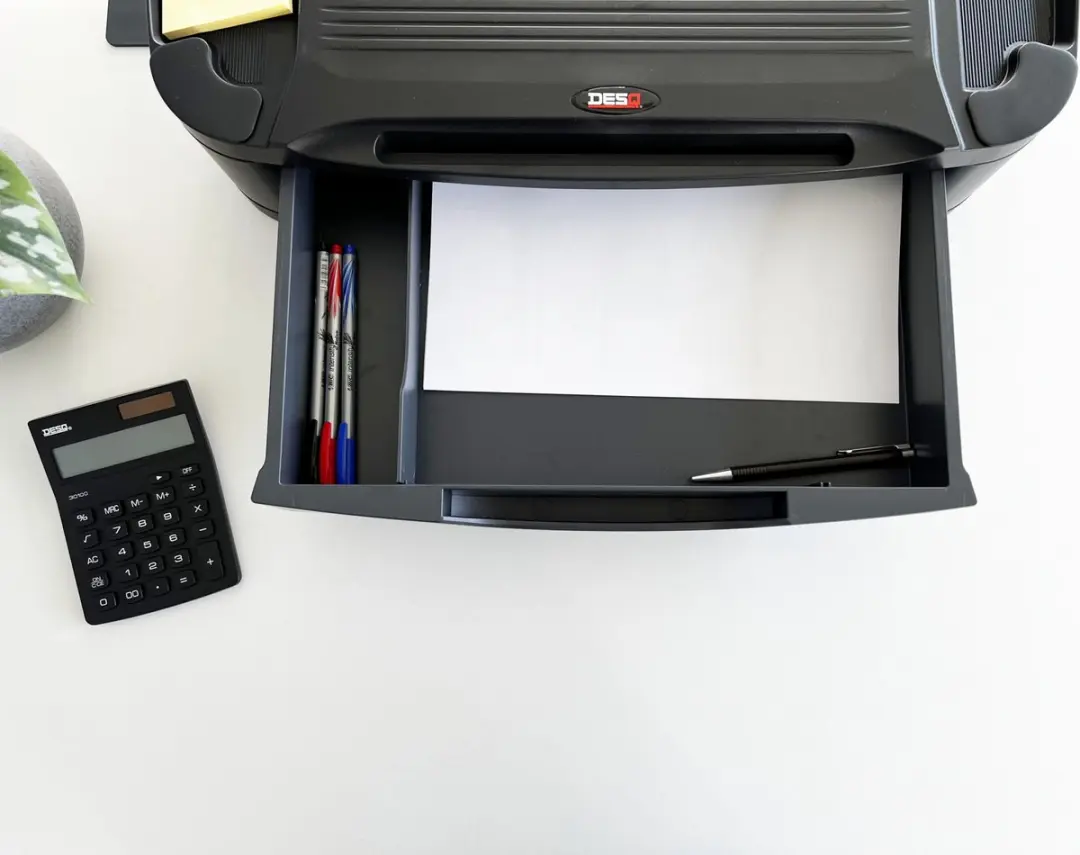 Desq Monitorverhoger 1481 Opberglade - 3 Standen - Xlarge - Zwart