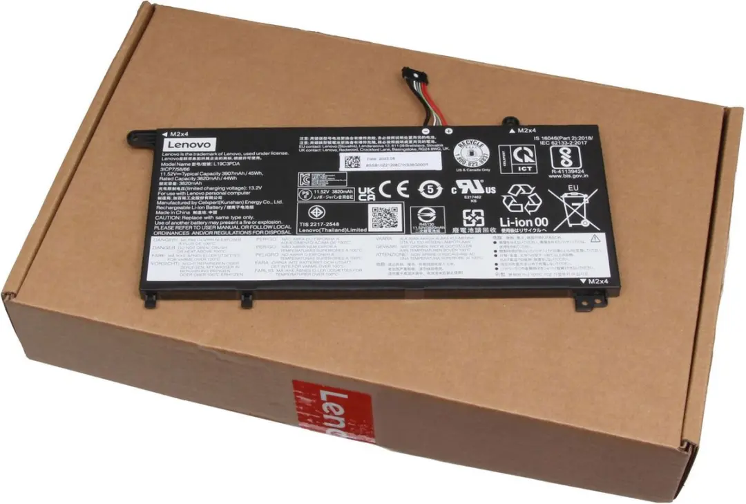 Lenovo L19D3PDA Laptopbatterij 45Wh - 3907mAh