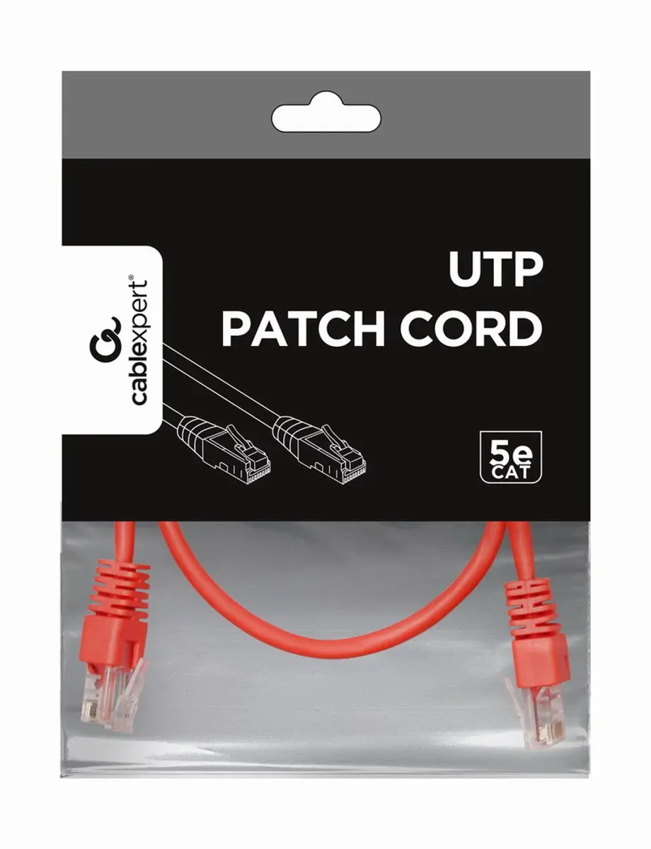 Gembird UTP Cat5E Patchkabel 0,25m - Rood