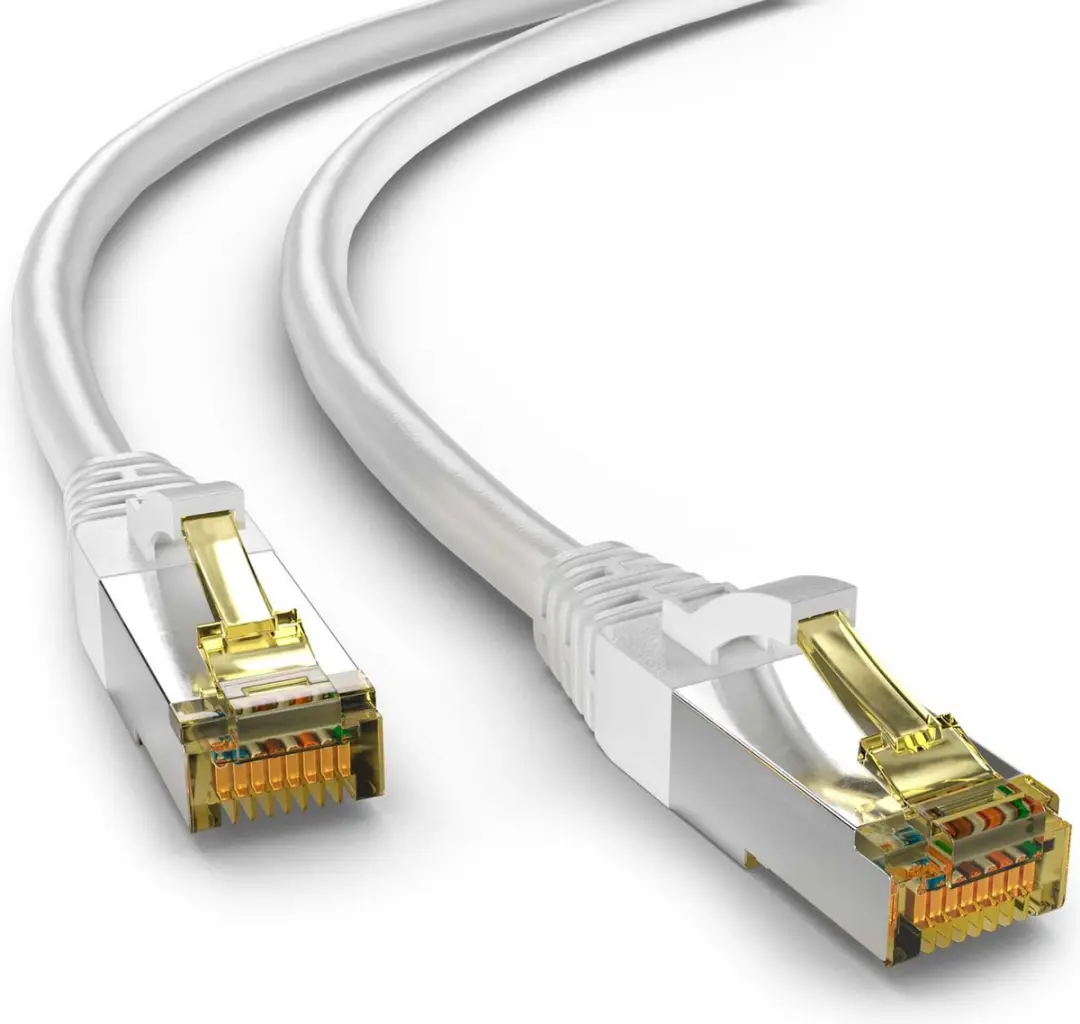 Goobay S/FTP CAT6a Netwerkkabel 10Gbps - 1m - Wit