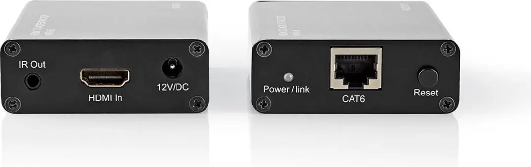 Nedis HDMI-Repeater VREP3470AT - 4K@60Hz - 18 Gbps - Antraciet