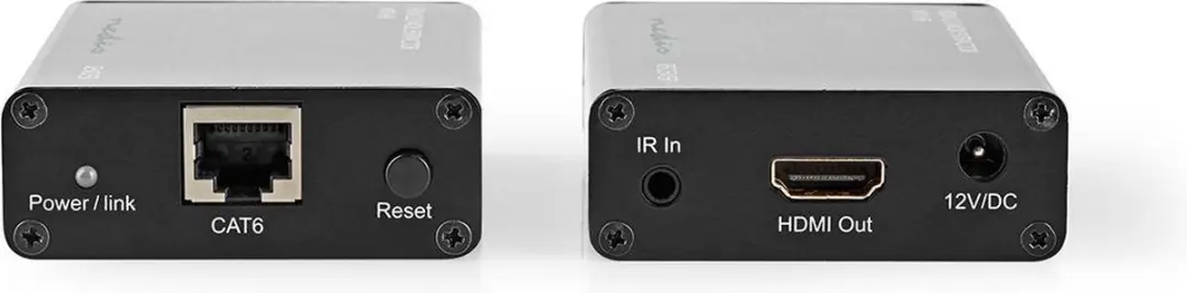 Nedis HDMI-Repeater VREP3470AT - 4K@60Hz - 18 Gbps - Antraciet