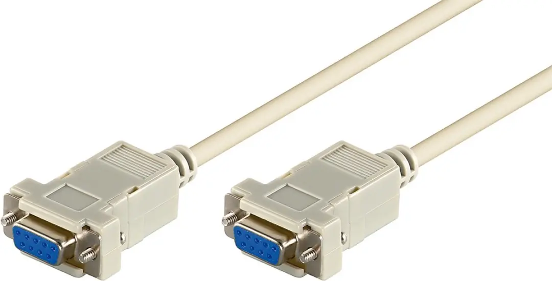 Goobay CAK D-Sub 200 9F/9F Seriële Kabel 2m - Wit