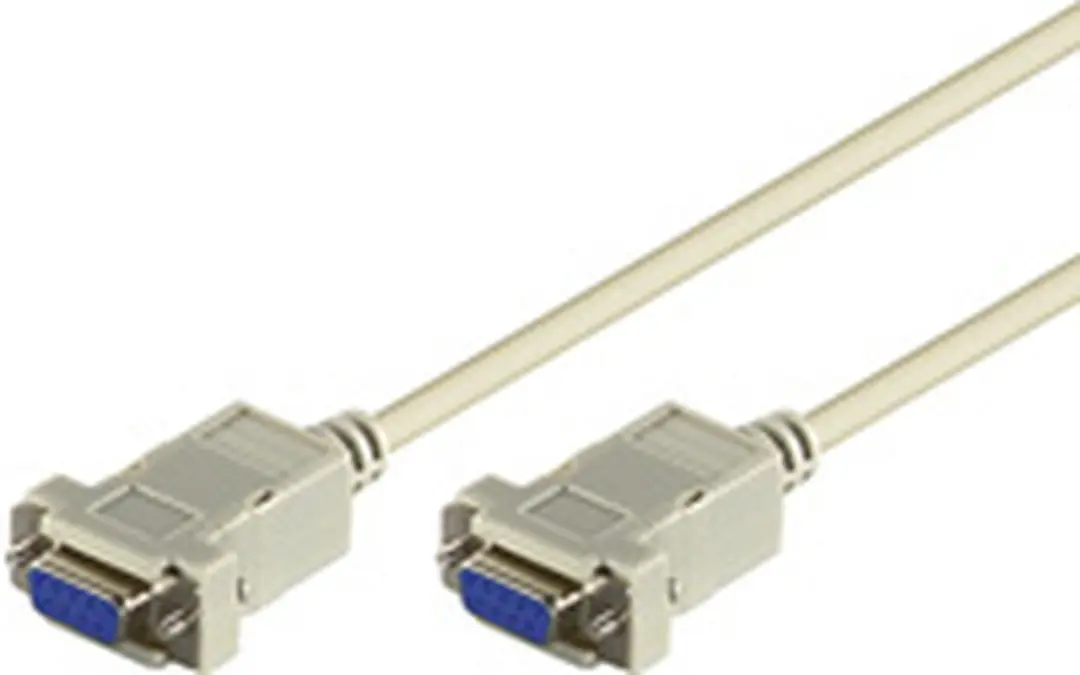 Goobay CAK D-Sub 200 9F/9F Seriële Kabel 2m - Wit