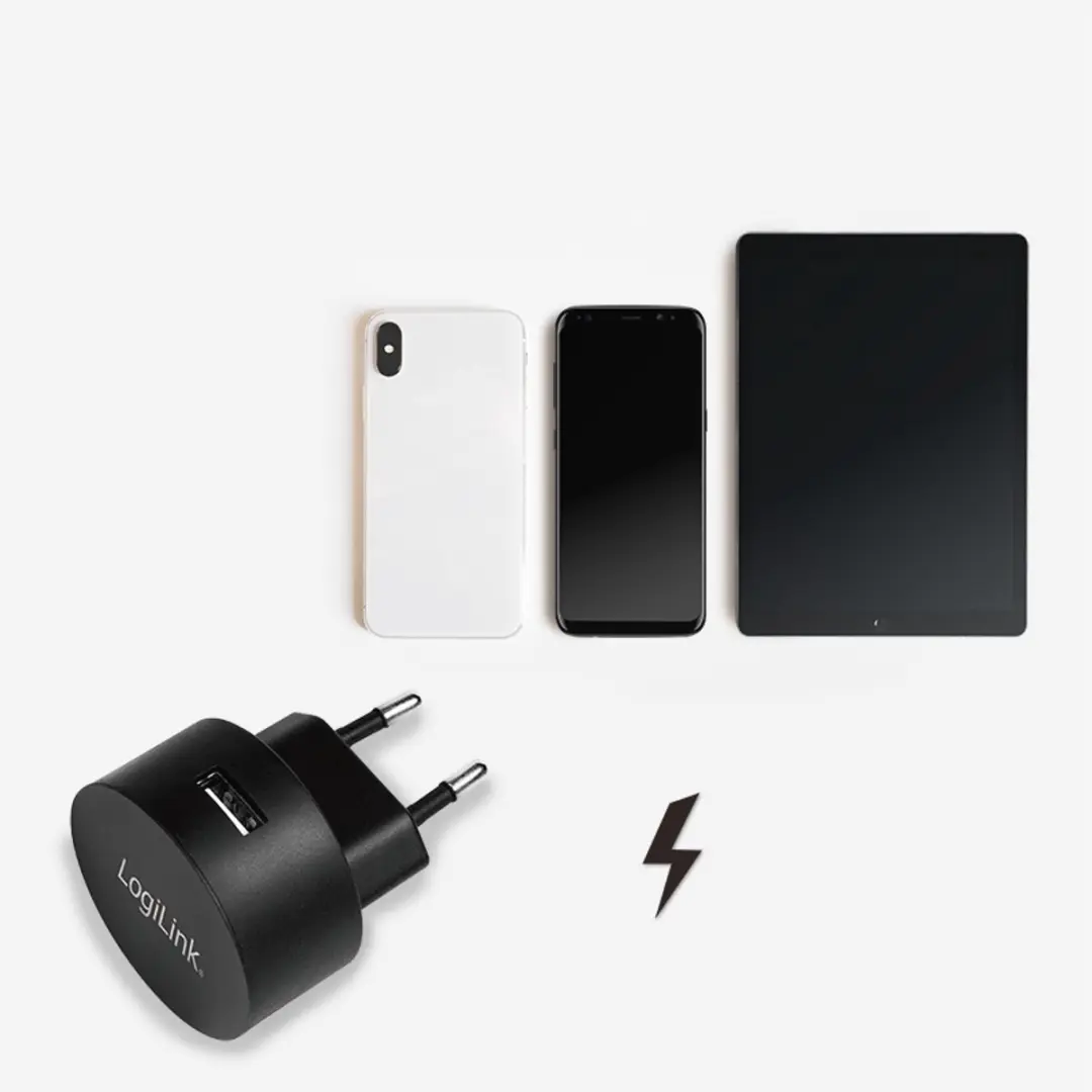 Logilink PA0217 USB-Wandopladeradapter - Apple/Android - Zwart - afbeelding 6 van 6