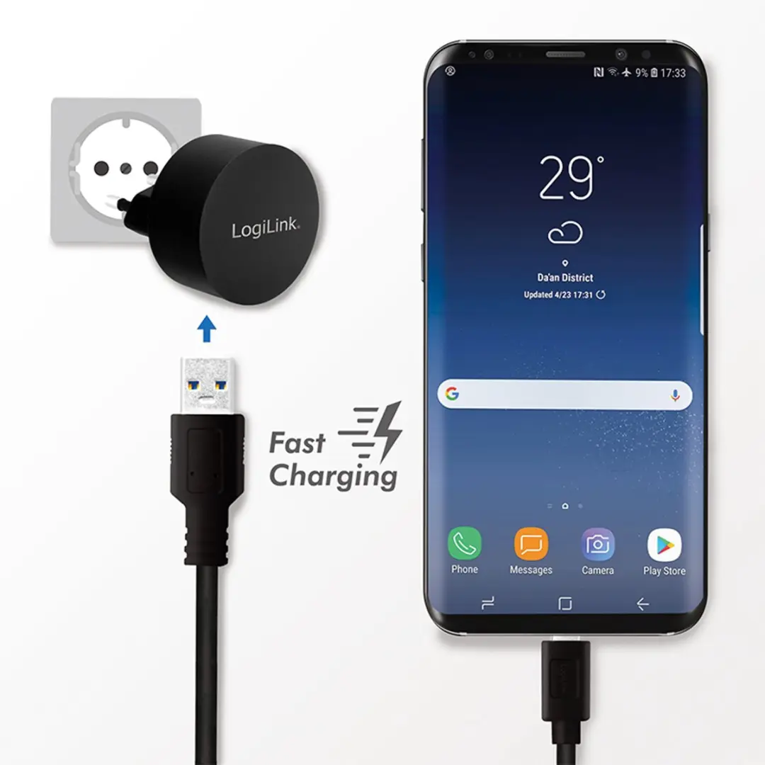 Logilink PA0217 USB-Wandopladeradapter