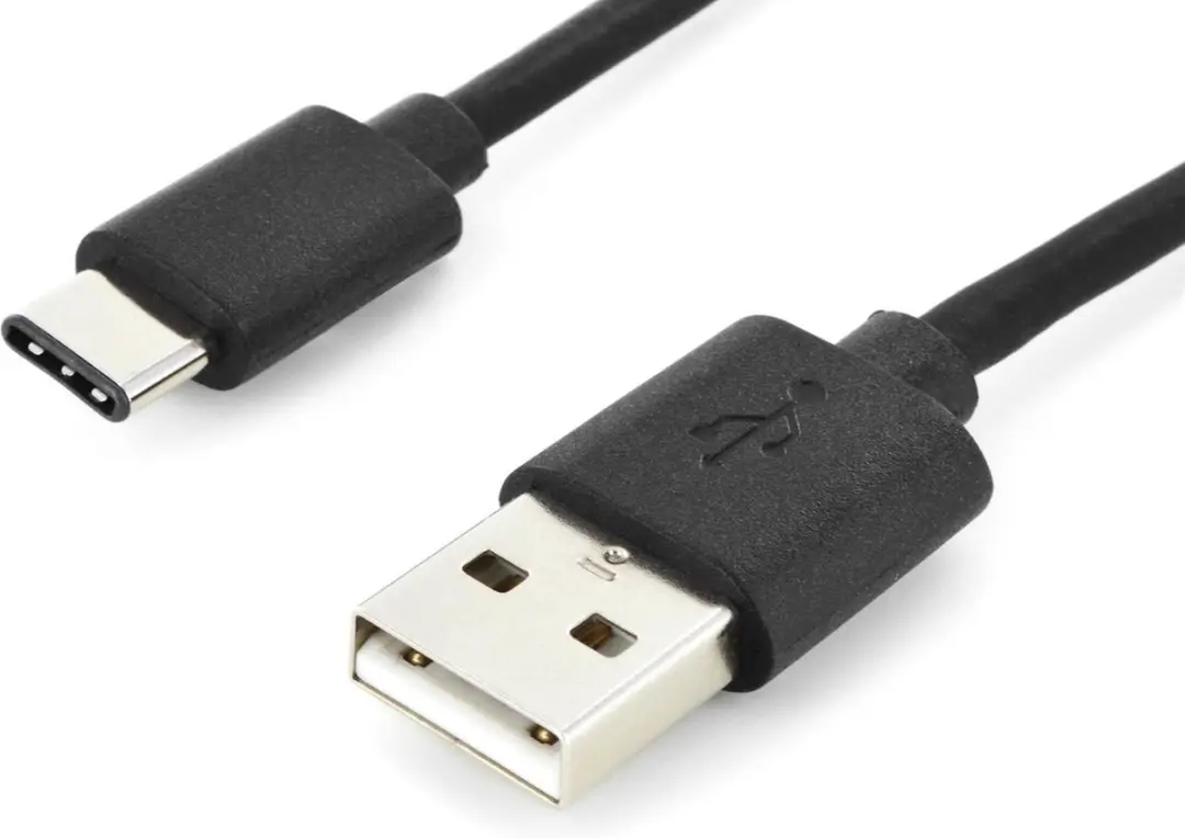 Digitus USB 2.0 USB-A naar USB-C Kabel 1m - Zwart