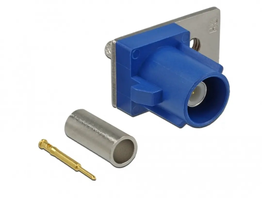 Delock FAKRA C Plug Spring Pin Blauw/Grijs