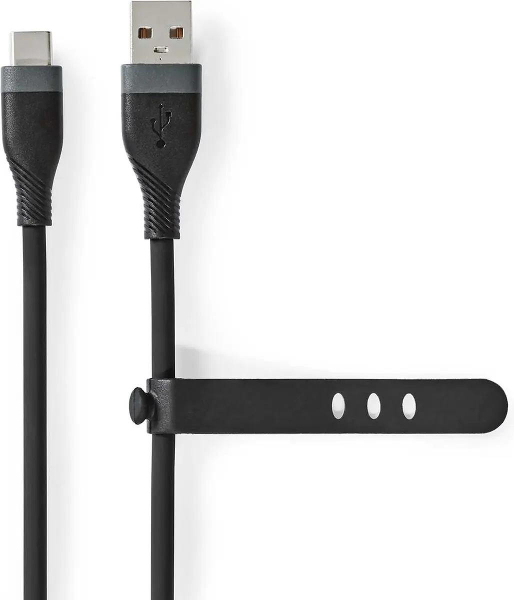 Nedis USB 2.0 USB-A naar USB-C Kabel 15W 480Mbps 1.5m - Zwart