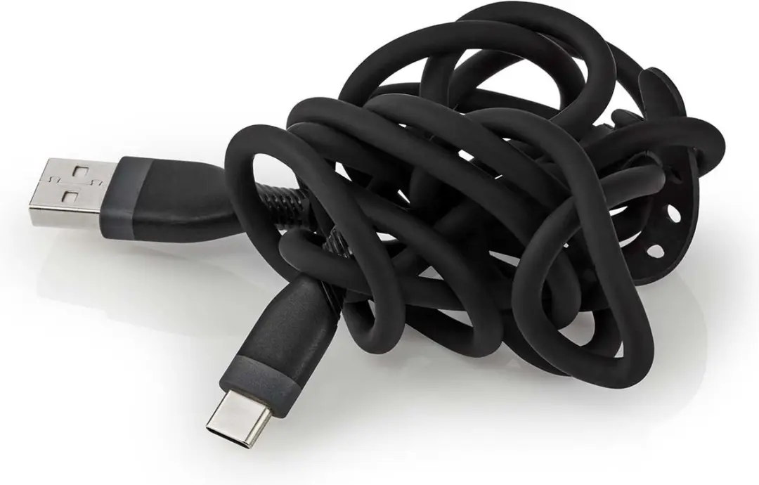 Nedis USB 2.0 USB-A naar USB-C Kabel 15W 480Mbps 1.5m - Zwart - afbeelding 6 van 6
