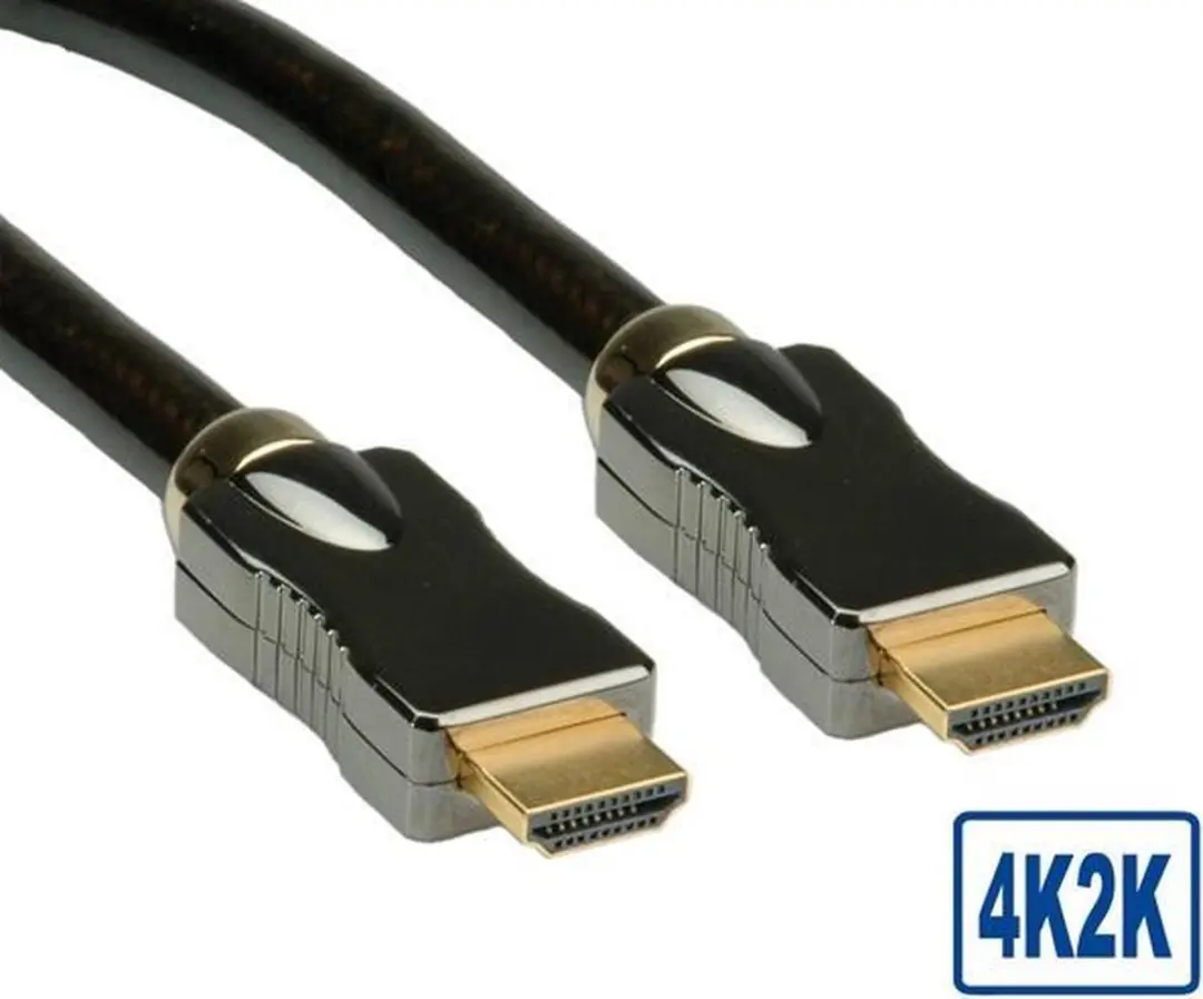 Roline HDMI Kabel 2m - Ultra HD met Ethernet - Zwart