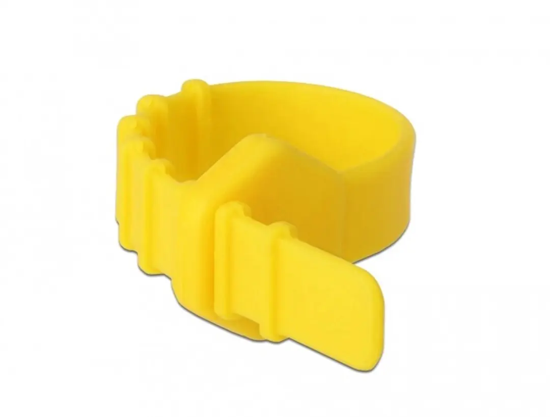 Delock Silicone Kabelbinders - 10 Stuks - Geel