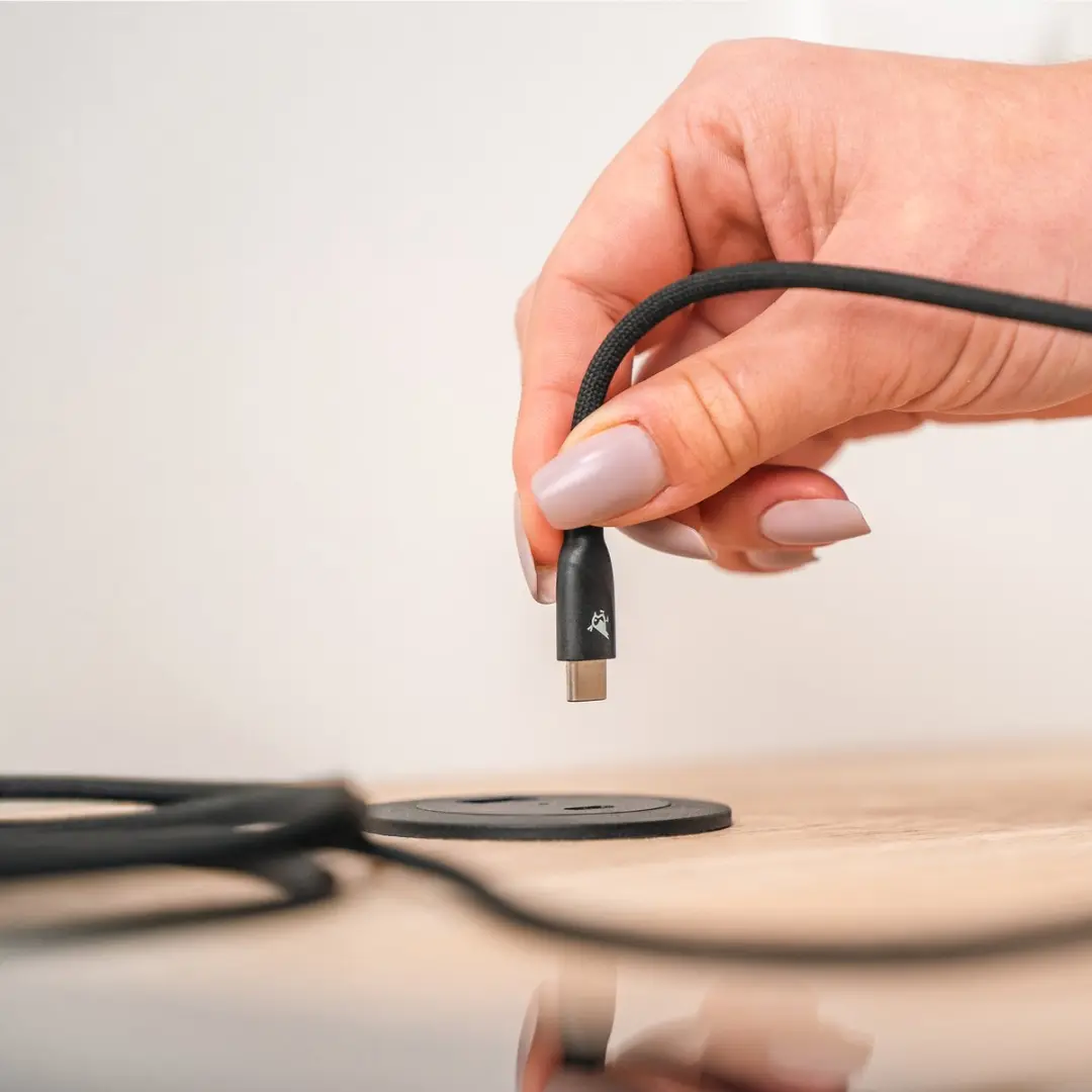 Aqiila iPhone Laadkabel USB-C naar Lightning 30W 1m - Zwart